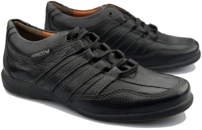 Mephisto BOLTON heren veterschoen - zwart - leer